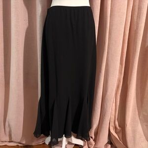 y2k whimsygoth black ruffle skirt